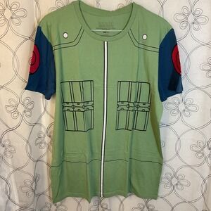 Naruto‎ Hatake Kakashi Cosplay Costume Styled Unisex T-Shirt Green Size XXL